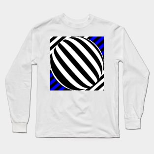 A striped globe Long Sleeve T-Shirt